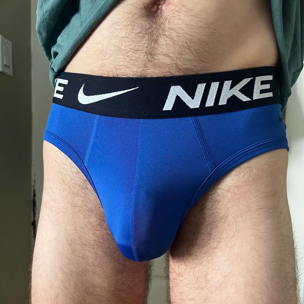 Nike Men's Black and Blue Briefs